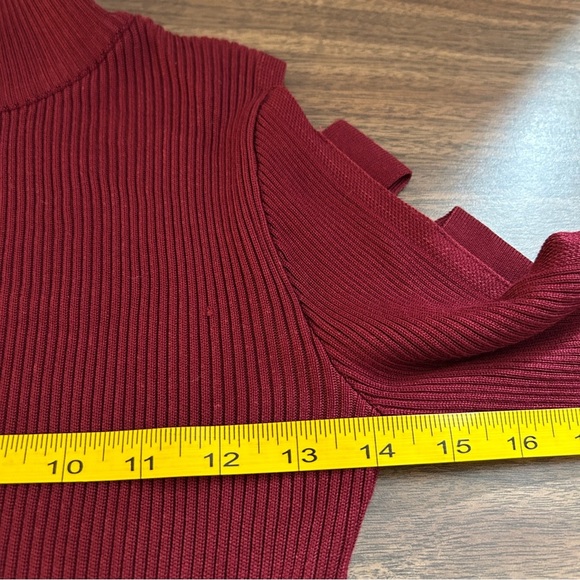 Eclipse Burgundy Turtleneck Sweater NWT M - Picture 6 of 9